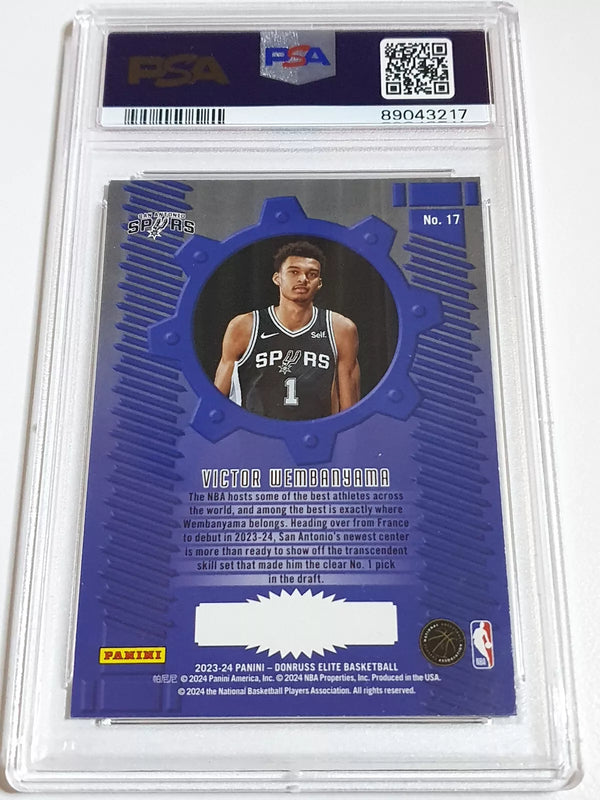 2023 Donruss Elite Victor Wembanyama Rookie #17 Craftmen RC - PSA 9 (Low POP)