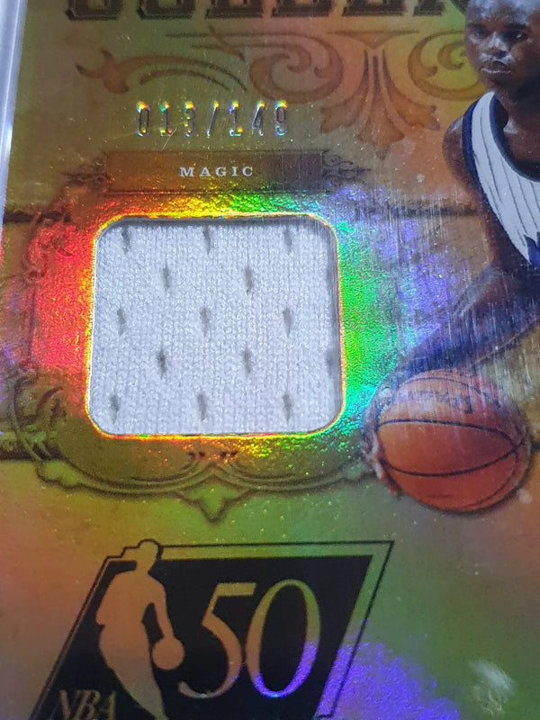 2012 Gold Standard Shaquille O'Neal #PATCH /149 Game Worn Jersey - Rare