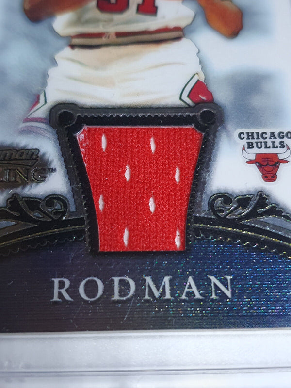 2007 Bowman Sterling Dennis Rodman #PATCH Game Worn Jersey - Rare