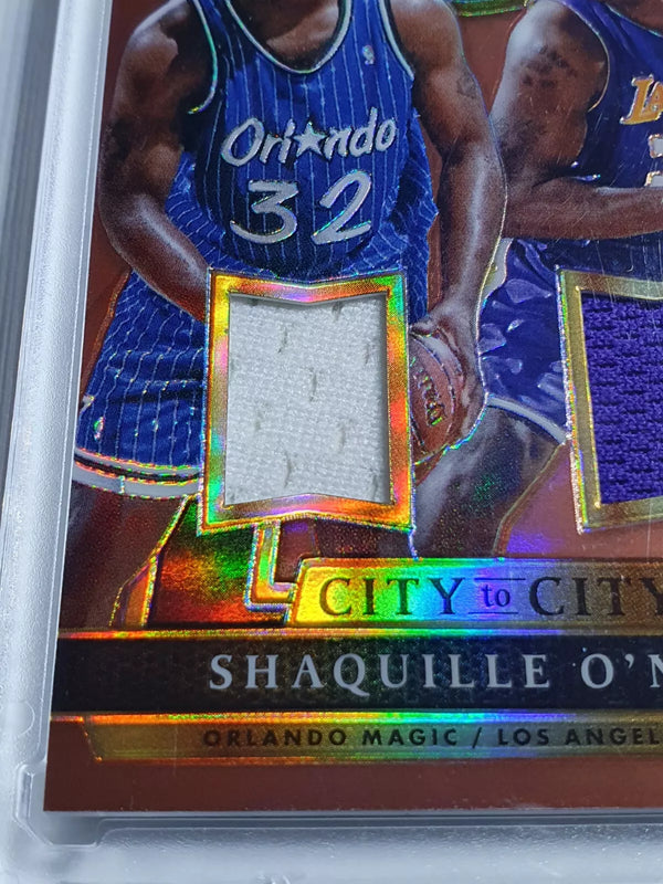 2014 Select Shaquille O'Neal #PATCH COPPER /49 Game Worn Dual Jerseys - Rare