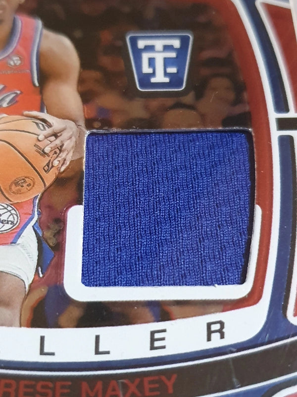 2024 Totally Certified Tyrese Maxey #PATCH MIRROR RED /75 Game Worn Jersey