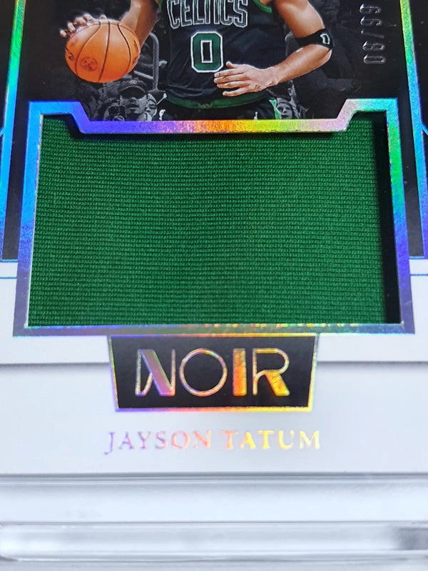 2023 Panini Noir Jayson Tatum #PATCH /99 Game Worn Jumbo Jersey - Rare