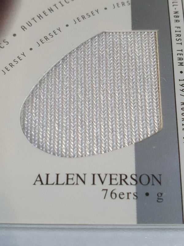 2002 Upper Deck Honor Roll Allen Iverson #PATCH Game Worn Jersey - Rare