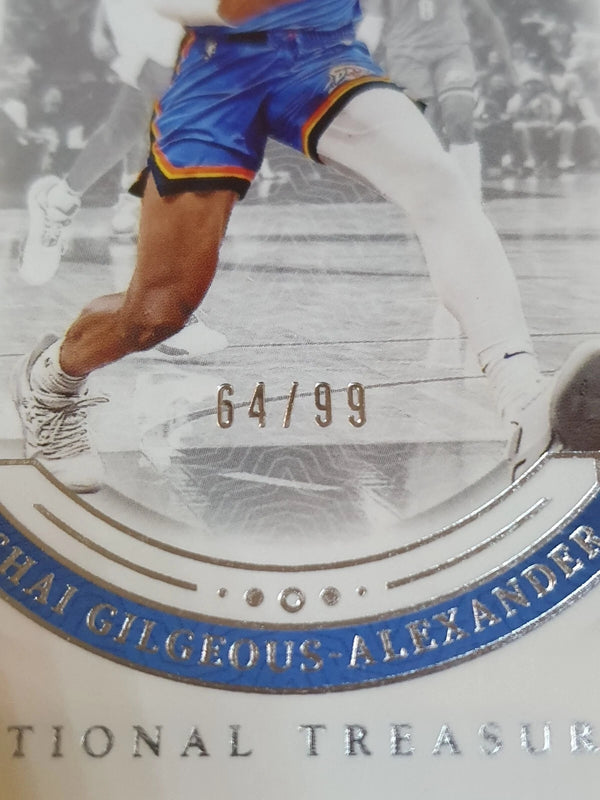 2023 National Treasures Shai Gilgeous-Alexander #25 SILVER /99 Foil Edition