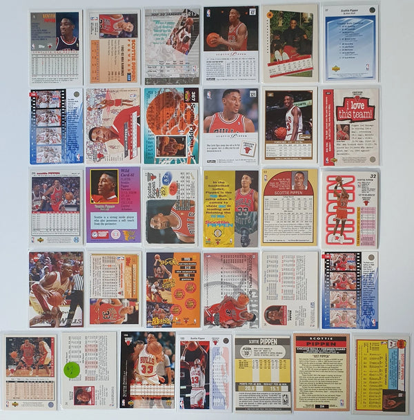 Scottie Pippen Lot of 31 x Scottie Pippen Collection Cards - Good Condition