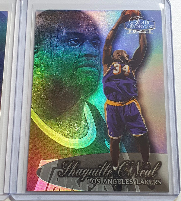 Lot of 2 x Fleer Flair Showcase Showtime Shaquille O'Neal - Ready to Grade