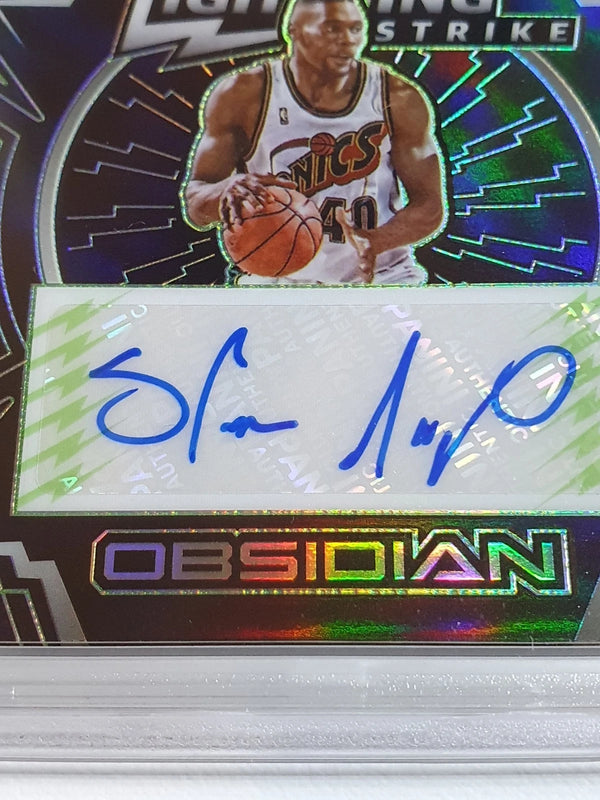 2020 Panini Obsidian Shawn Kemp #AUTO ELECTRIC ETCH GREEN /15 Holo PSA 9 (POP 2)