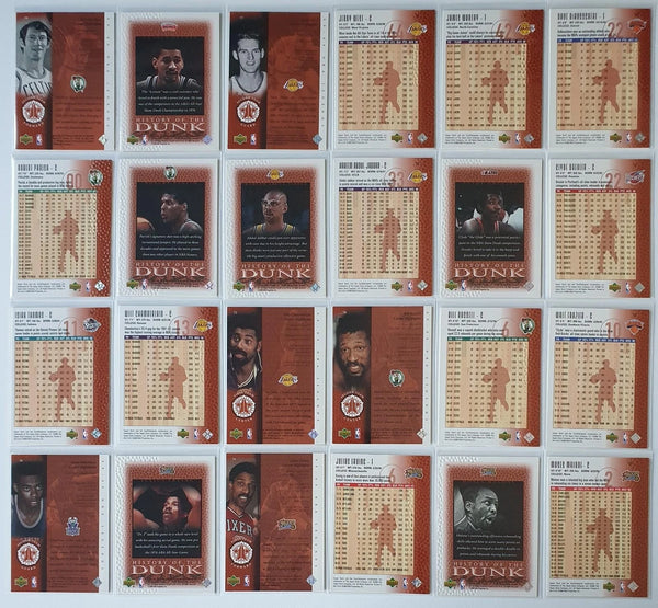 Lot of 24 x 1999-00 Upper Deck NBA Legends Hall of Famers Cards - Good Condition