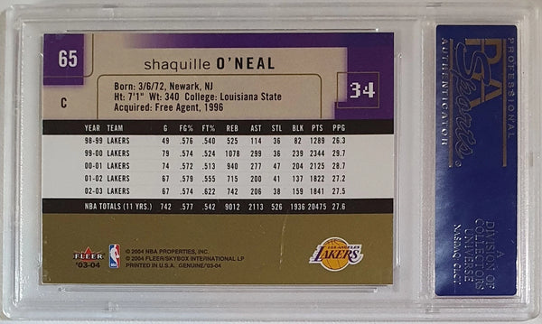2003 Fleer Genuine Insider Shaquille O'Neal #65 - PSA 9 (POP 3)