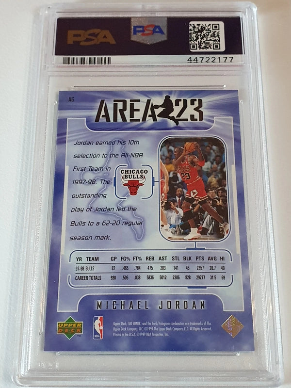 1998 Upper Deck Ionix Michael Jordan #A6 Area 23 - PSA 9 (Low POP)