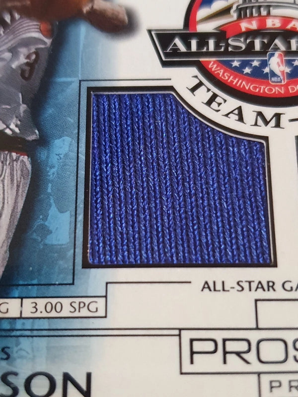 2001 UD Pros & Prospect Allen Iverson Kobe Bryant #PATCH Dual Game Worn Jerseys