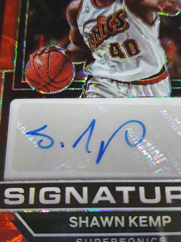 2022 Panini Prizm Shawn Kemp #AUTO RED CHOICE Holo Signatures - Rare Autograph