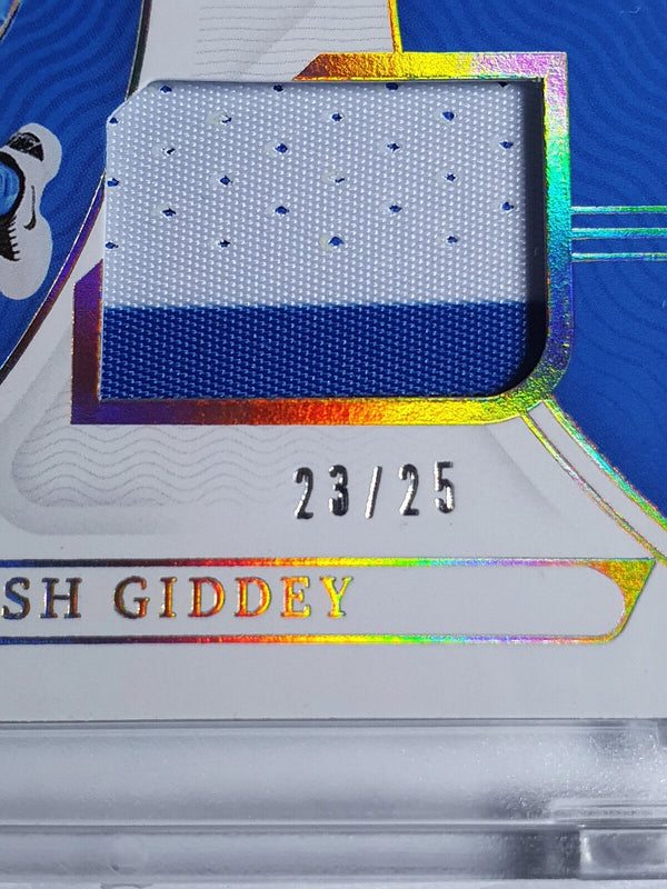 2021 National Treasures Josh Giddey Rookie PRIME #PATCH /25 Dual Jerseys