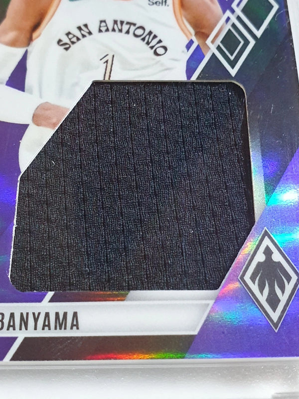 2023 Panini Phoenix Victor Wembanyama Rookie #PATCH PURPLE /99 Jumbo Jersey
