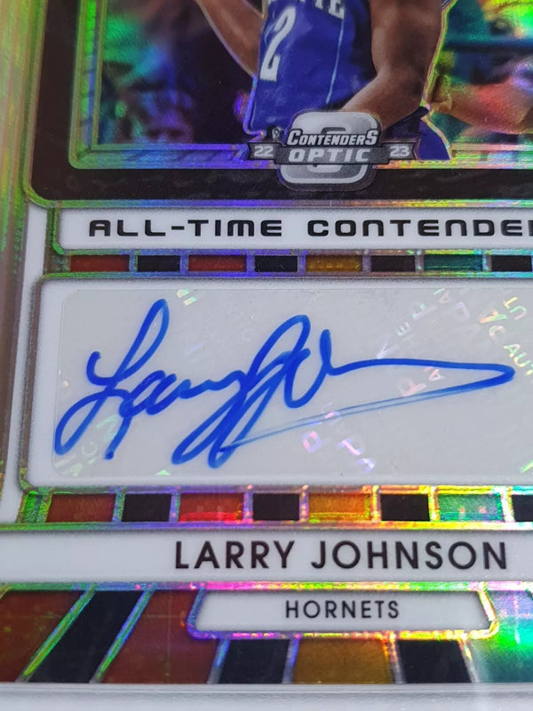 2022 Contenders Optic Larry Johnson AUTO HOLO /125 All-Time Contenders - Rare