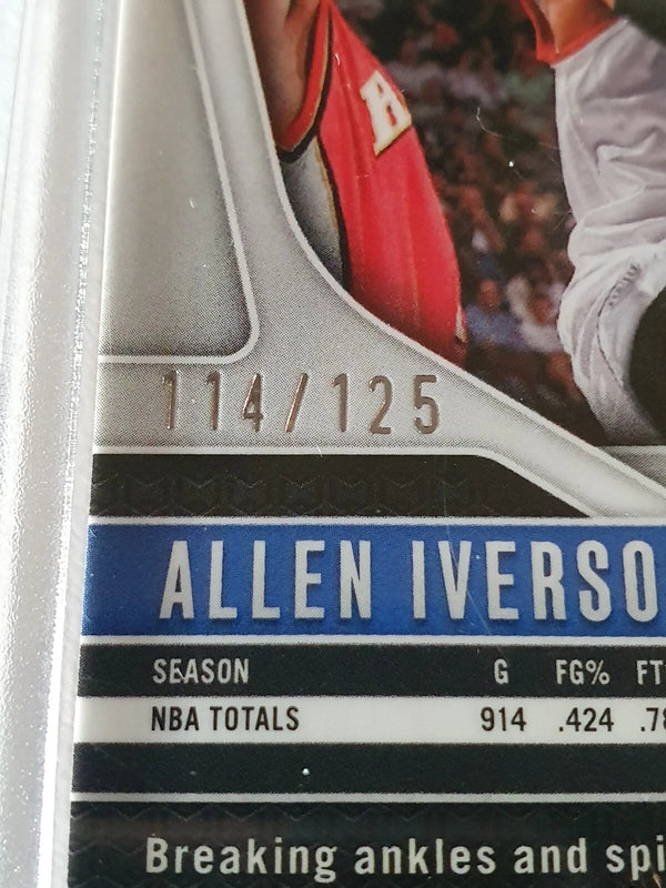 2024 Panini Prizm Allen Iverson #291 FAST BREAK ORANGE /125 Holo - Rare
