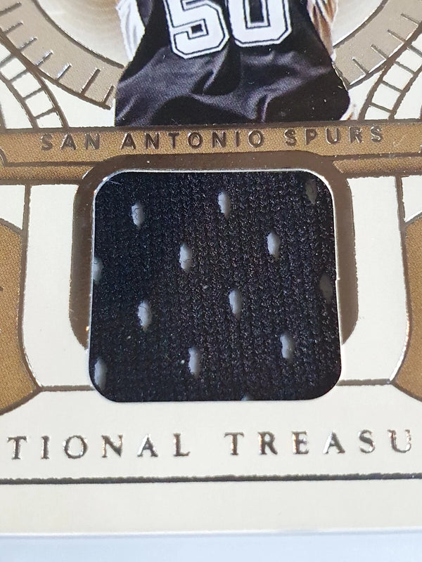 2020 Panini National Treasures David Robinson #PATCH /99 Game Worn Jersey - Rare