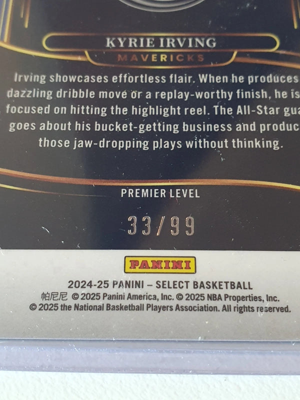 2024 Panini Select Kyrie Irving #148 PURPLE /99 Holo - Ready to Grade