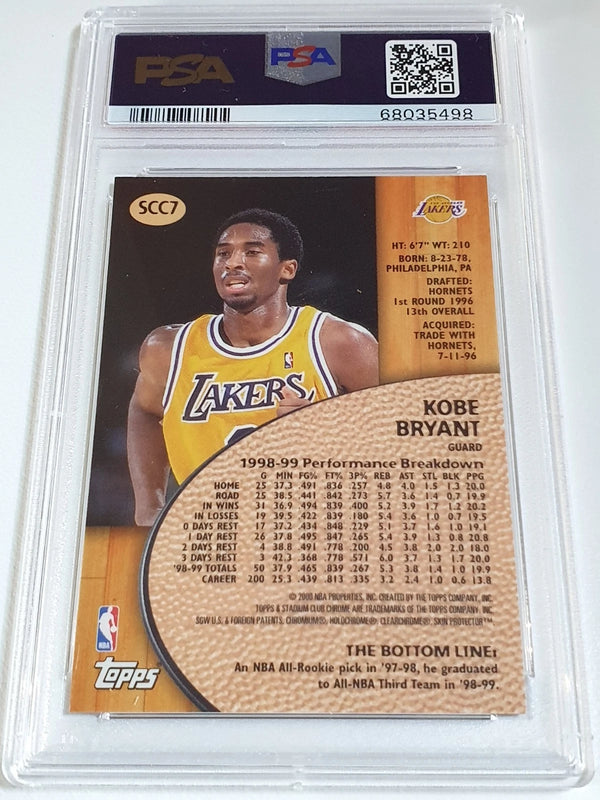1999 Stadium Club Chrome Kobe Bryant #SCC7 PREVIEWS - PSA 9 (POP 35)