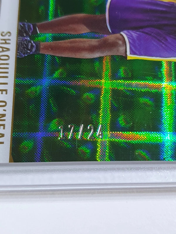 2023 Panini Donruss Elite Shaquille O'Neal #36 HYPER GREEN /24 Holo - Rare