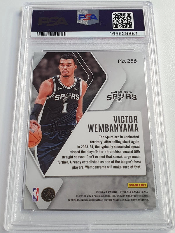 2023 Panini Phoenix Victor Wembanyama Rookie #256 RC - PSA 9 (Low POP)