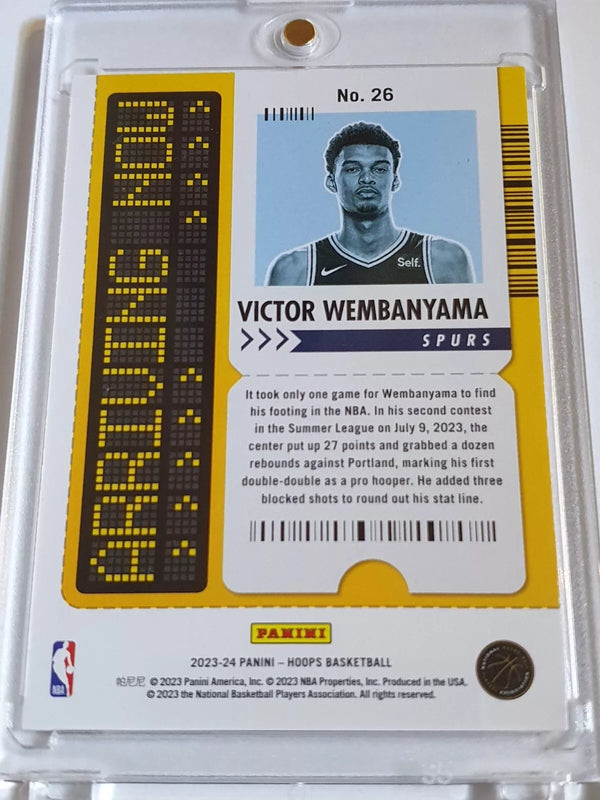 2023 NBA Hoops Victor Wembanyama #26 HOLO Arriving Now RC - Ready to Grade