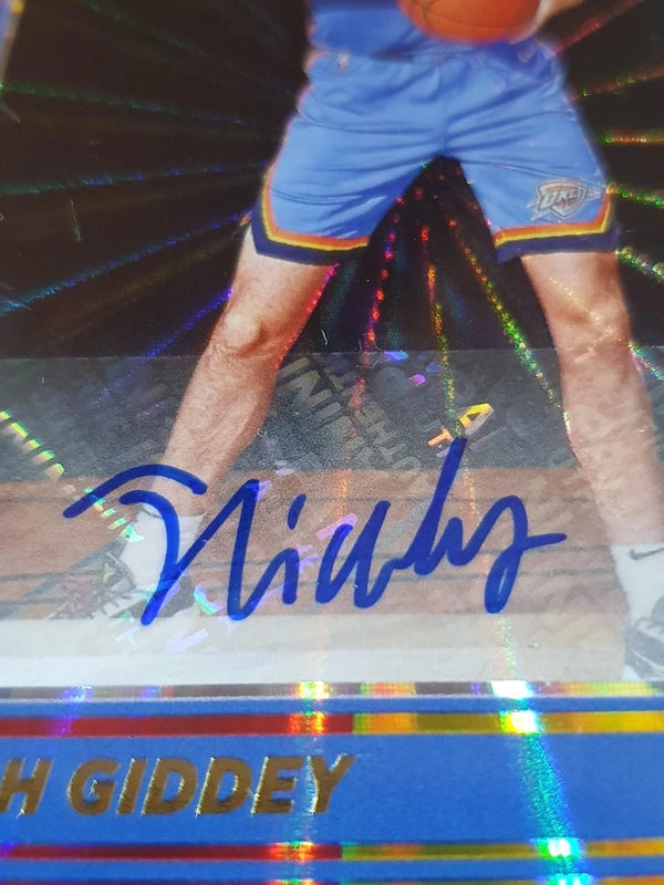 2021 Donruss Josh Giddey Rookie AUTO RED GOLD LASER RC Signature - PSA 9 (POP 6)
