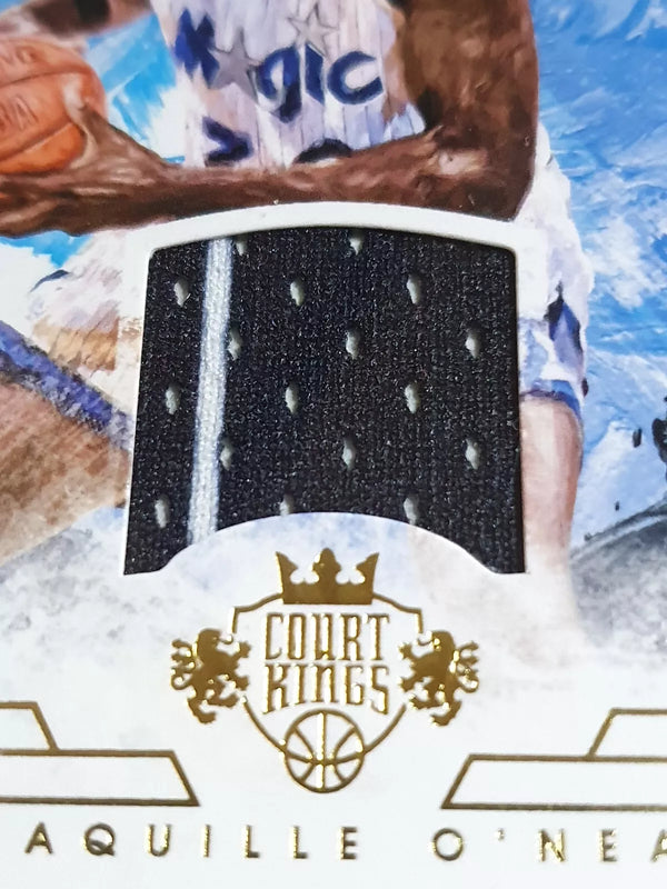 2015 Court Kings Shaquille O'Neal #PATCH /199 Game Worn 2 Color Jersey - Rare