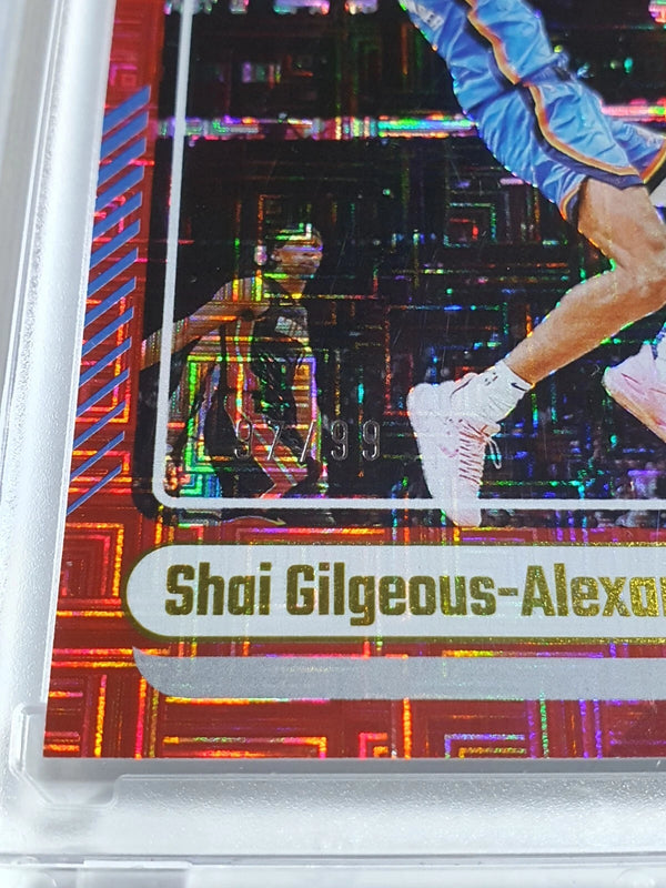 2024 Panini Donruss Shai Gilgeous-Alexander #123 CHOICE RED /99 Holo - Rare