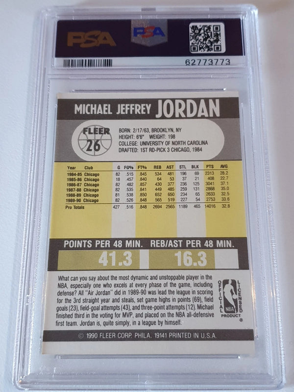 1990-91 Fleer Michael Jordan #26 - PSA 8