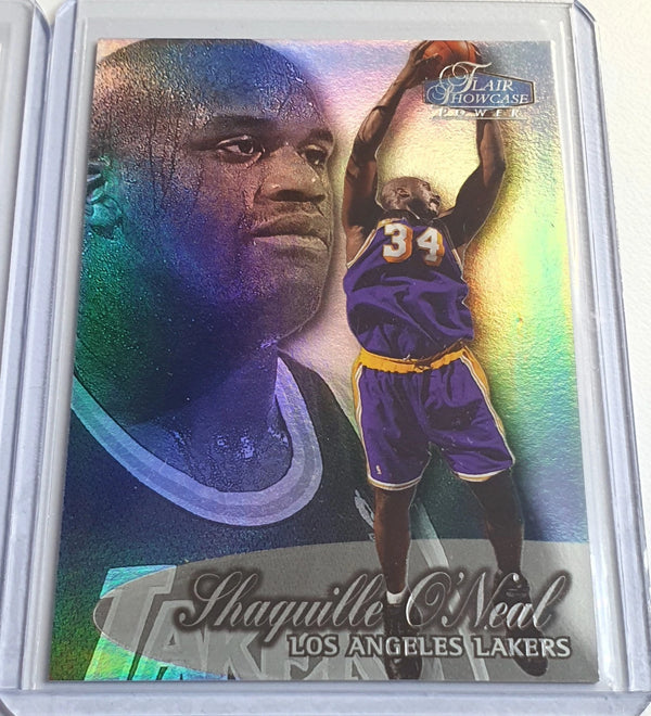 Lot of 2 x 1998 Fleer Flair Showcase Shaquille O'Neal - Ready to Grade