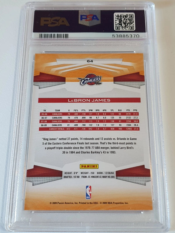 2009 Panini LeBron James #64 - PSA 9 (Low POP)