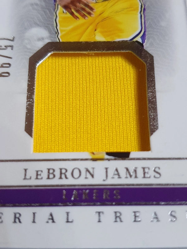 2023 National Treasures LeBron James #PATCH /99 Game Worn Jersey - Rare