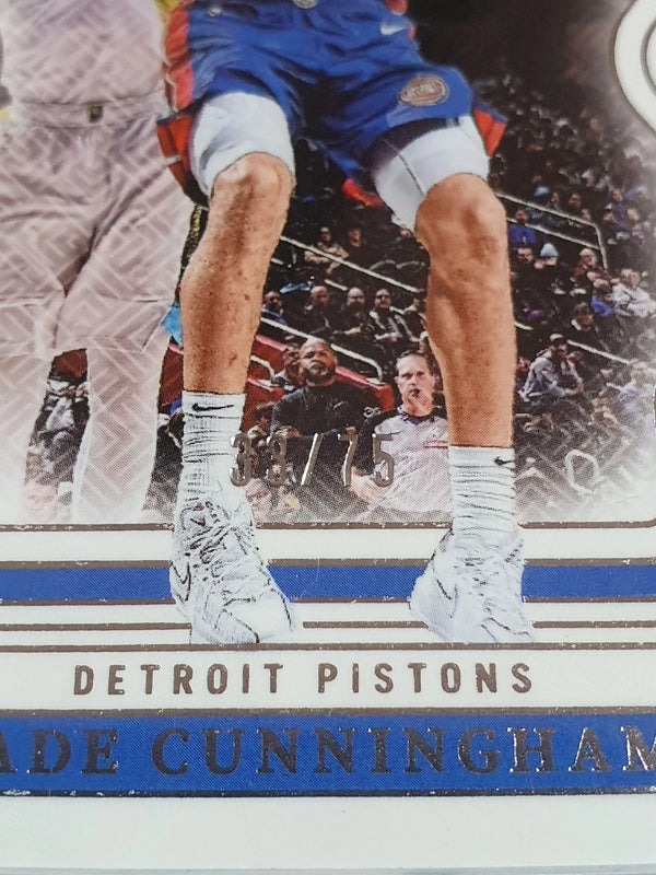 2024 Panini National Treasures Cade Cunningham #16 SILVER /75 Foil - Rare
