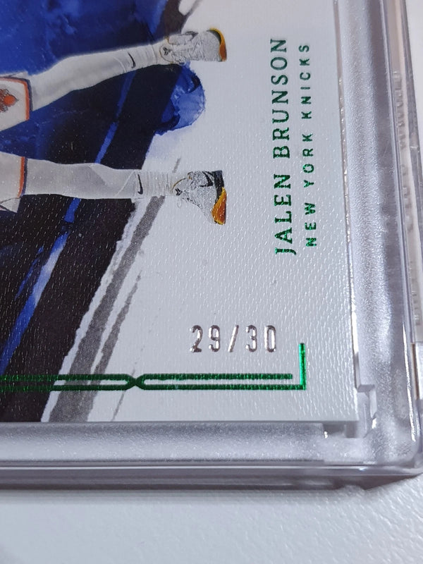 2022 Panini Impeccable Jalen Brunson #71 GREEN /30 Edition - Ready to Grade
