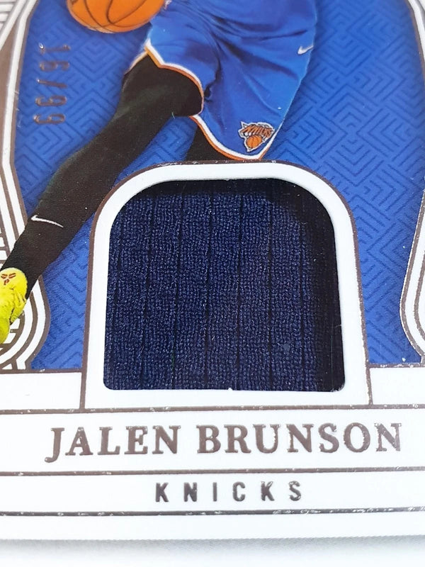 2024 Panini National Treasures Jalen Brunson #PATCH /99 Game Worn Jersey - Rare