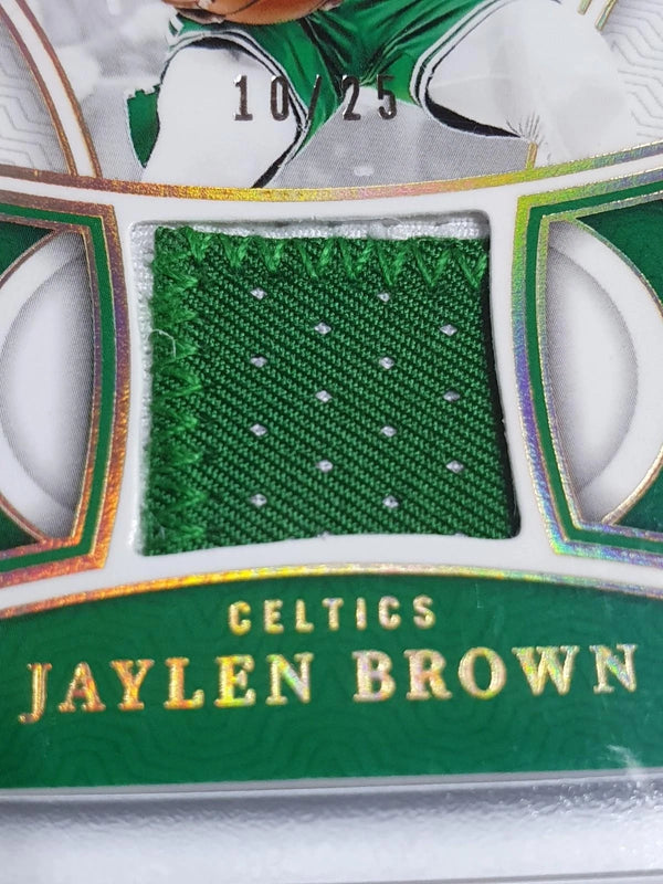 2023 Panini National Treasures Jaylen Brown #PATCH PRIME /25 Game Worn Jersey