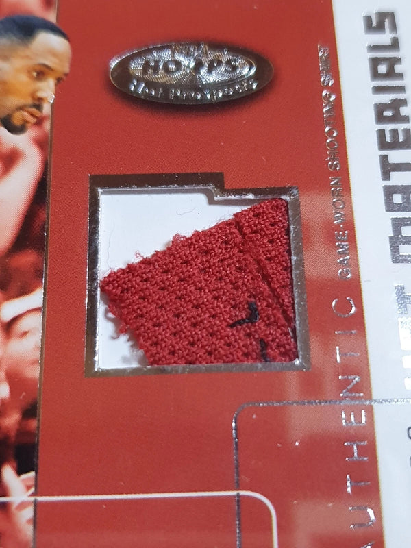 2002 Fleer NBA Hoops Alonzo Mourning #PATCH Game Worn Jersey - Good Condition