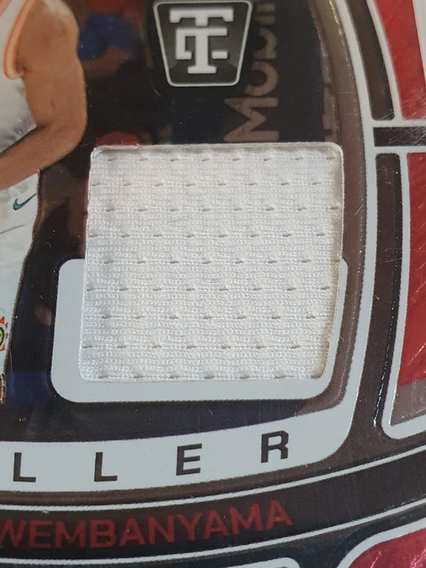 2024 Totally Certified Victor Wembanyama #PATCH MIRROR RED /75 Game Worn Jersey
