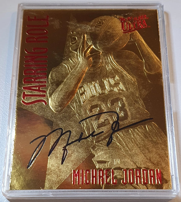 1997 Fleer Ultra Michael Jordan 23KT GOLD 1996-97 Starring Role - With COA & Box