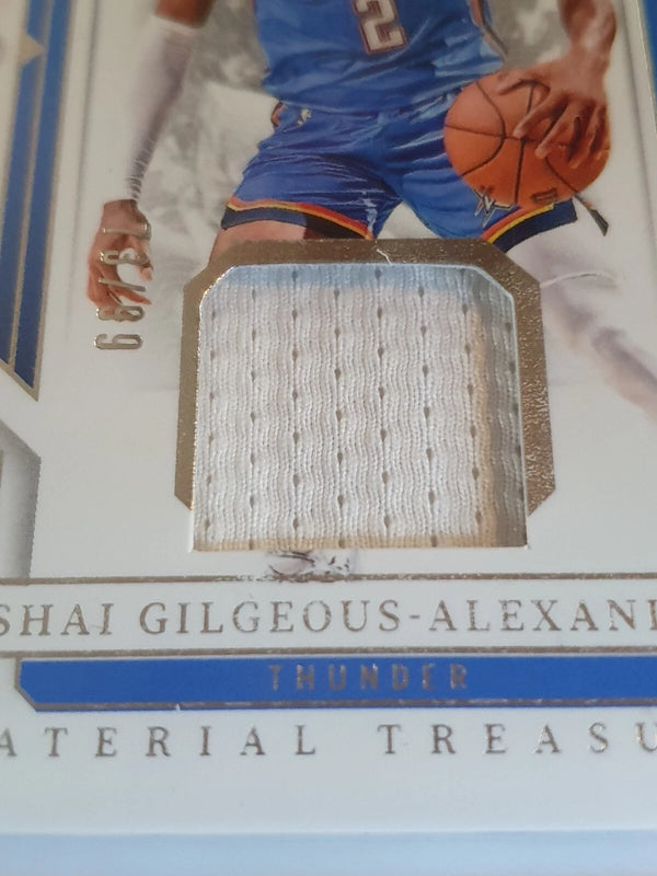 2023 National Treasures Shai Gilgeous-Alexander #PATCH /99 Game Worn Jersey