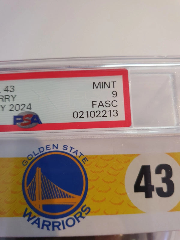 2024 Stephen Curry Funko PSA 9 Figure FASC #43 - Low POP RARE Encapsulated