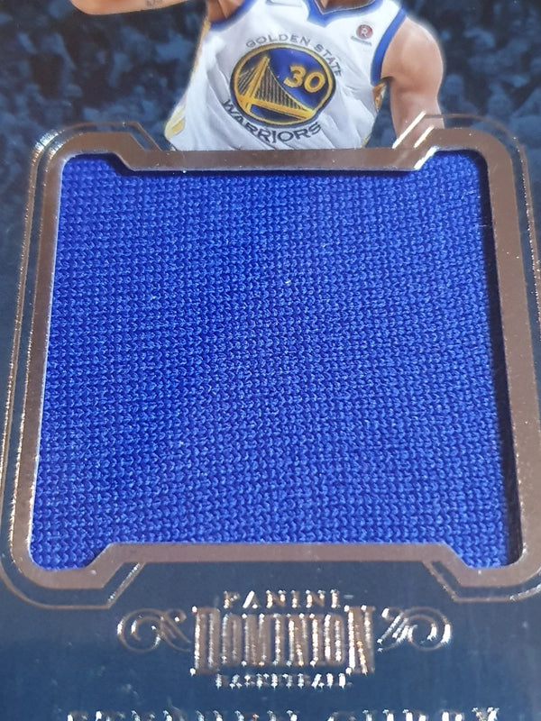 2017 Panini Dominion Stephen Curry #PATCH /49 Game Worn Jumbo Jersey - Rare
