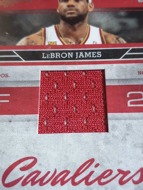 2009 Absolute Memorabilia LeBron James #PATCH RED /249 Game Worn Jersey - Rare