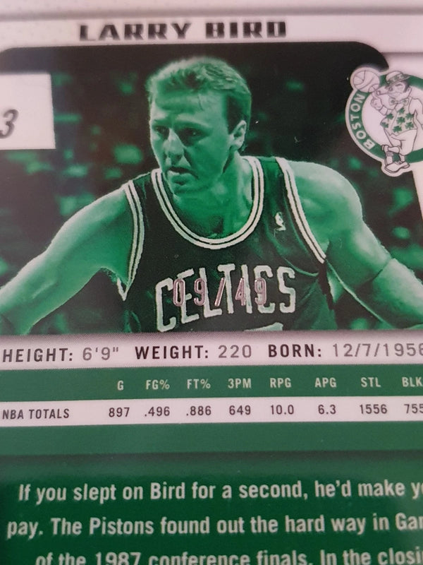 2024 Panini Prizm Deca Larry Bird #203 ORANGE /49 Holo - Ready to Grade