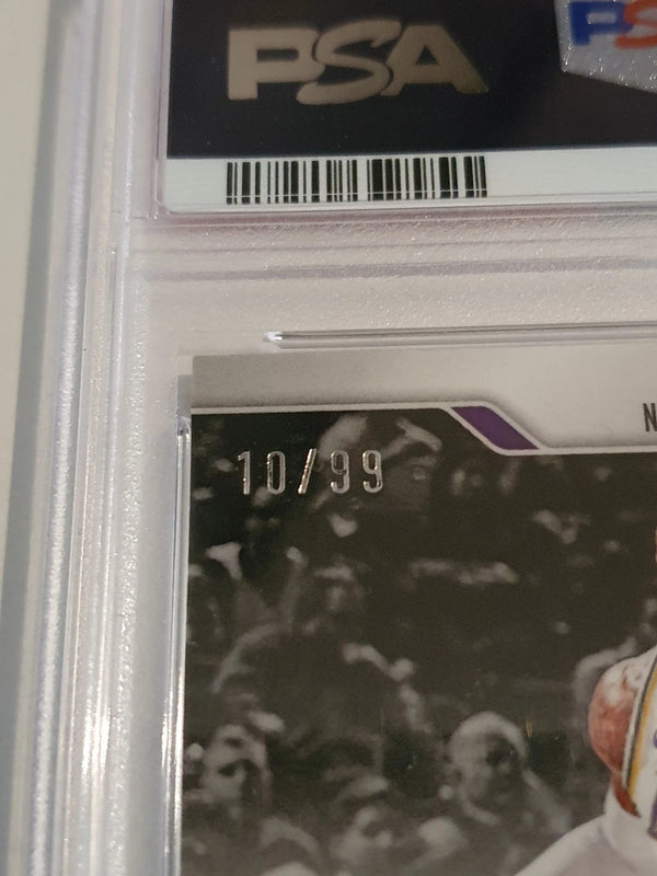 2024 Panini Prizm Lebron James #14 BLUE PULSAR /99 Holo Dominance PSA 9 (POP 3)
