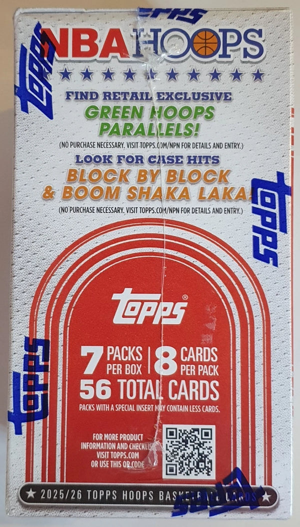 2025-26 Topps NBA Hoops Retail Blaster Box - Factory Sealed Cooper Flagg?