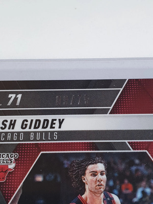 2024 Panini Mosaic Josh Giddey #71 CHOICE FUSION RED YELLOW /75 Holo - Rare