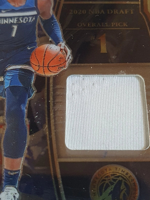 2020 Panini Select Anthony Edwards Rookie #PATCH Jersey Draft Selection - Rare