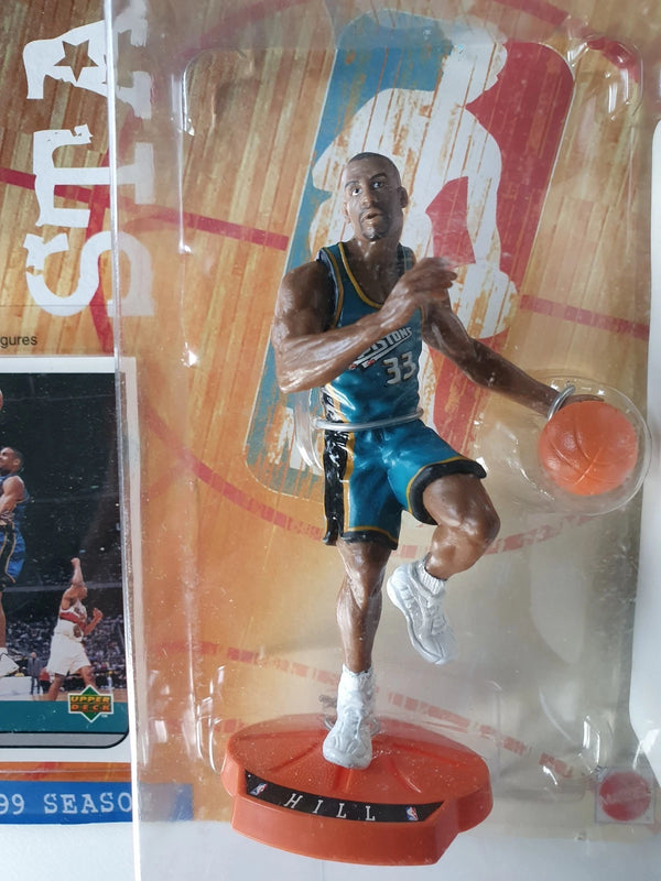 1998 Upper Deck Mattel Grant Hill Super Stars Figurine - Sealed Figure & Card